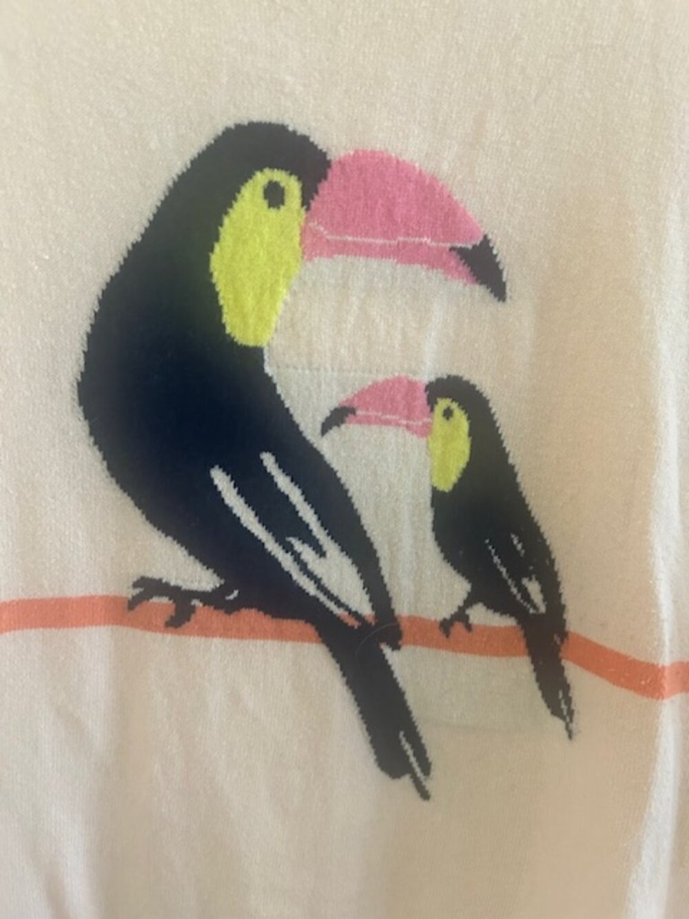 LOFT Toucan Sweater Size L - Picture 5 of 7
